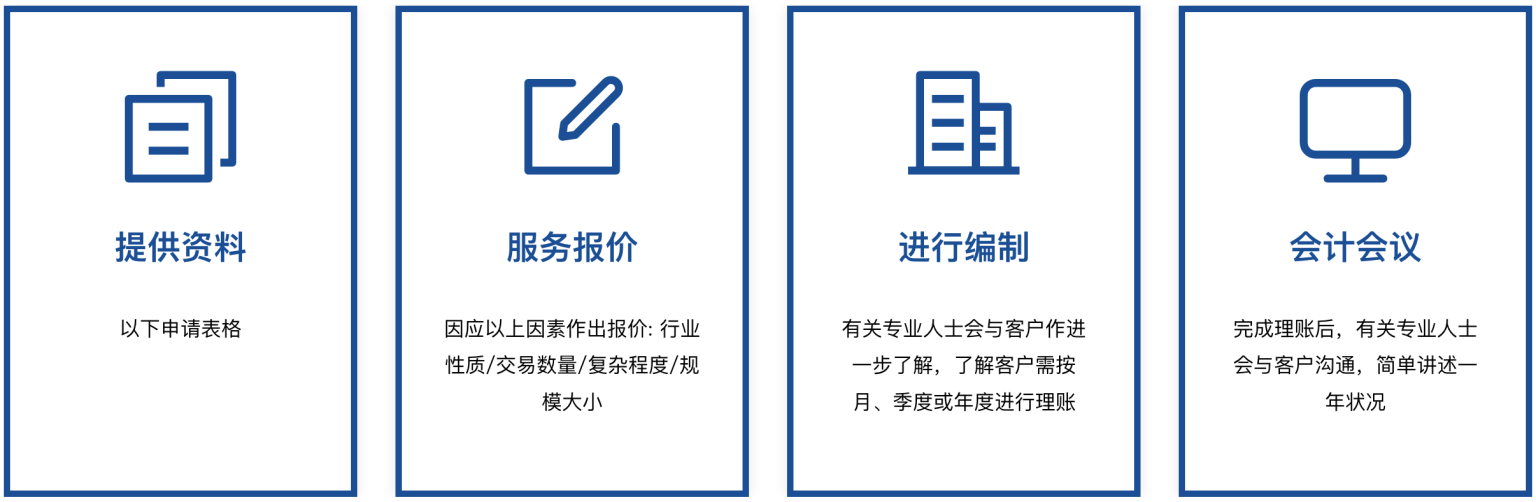 簿记服务流程